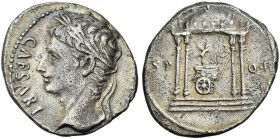Augustus. Denarius, Colonia Patricia (?) c. 18 BC. Very rare.