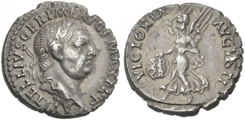 Vitellius, April –December 69. 
Denarius, Gaul (?) 69, AR 18 mm, 3.48 g. A VITE...