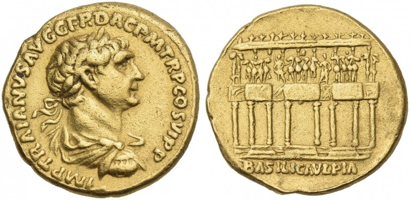 Trajan augustus, 98 – 117. 
Aureus 112-114, AV 20 mm, 7.17 g. IMP TRAIANVS AVG ...