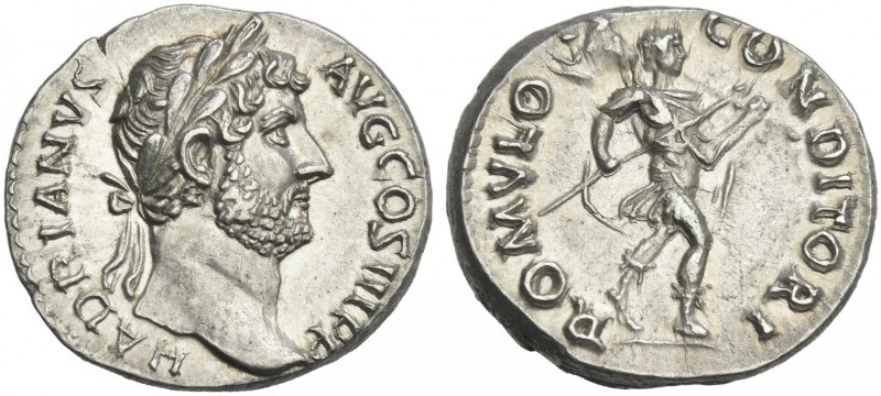 Hadrian augustus, 117 – 138.
Denarius 134-138, AR 18 mm, 3.47 HADRIANVS – AVG C...