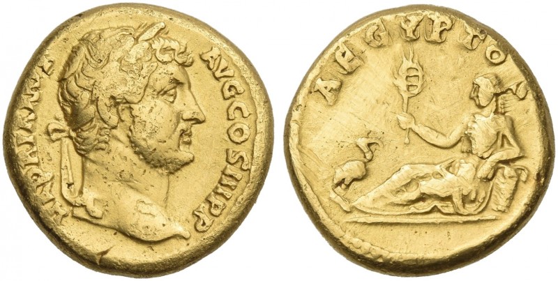 Hadrian augustus, 117 – 138. 
Aureus 130-133, AV 17 mm, 7.91 g. HADRIANVS – AVG...