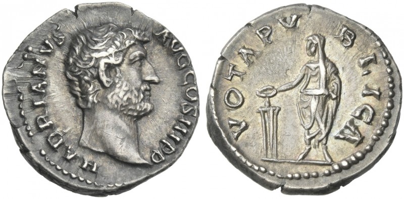 Hadrian augustus, 117 – 138. 
Denarius 137-138, AR 18 mm, 3.38 g. HADRIANVS – A...