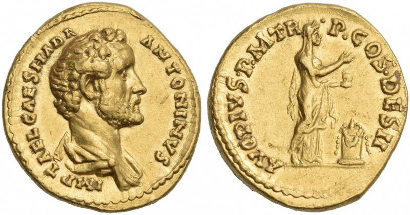 Antoninus Pius augustus, 138 – 161. 
Aureus 138, AV 20 mm, 7.48 g. IMP T AEL CA...