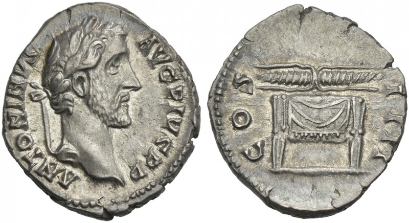 Antoninus Pius augustus, 138 – 161. 
Denarius 145-161, AR 18 mm, 3.44 g. ANTONI...