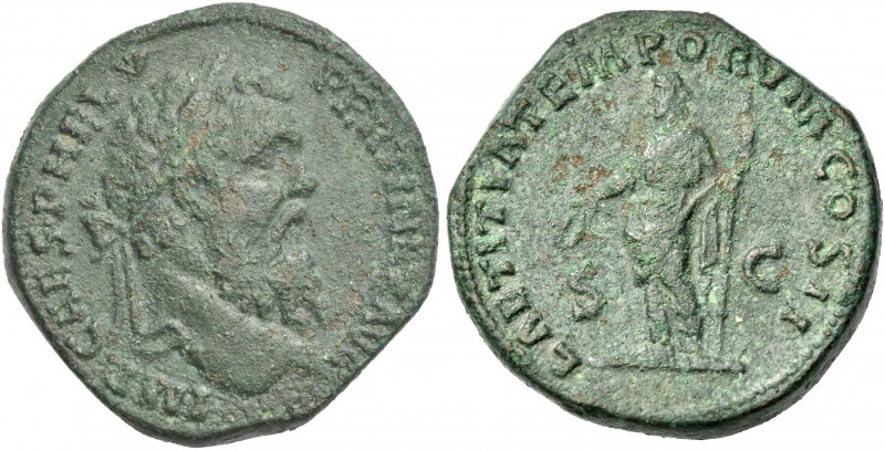 Pertinax, 193. 
Sestertius 193, Æ 33 mm, 25.43 g. IMP CAES P HELV – PERTINAX AV...