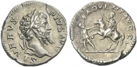 Septimius Severus augustus. Denarius 201-202. Scarce.