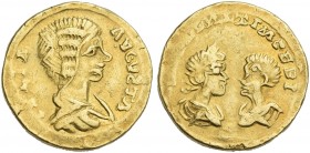 Julia Domna, wife of S. Severus. Barbaric aureus 193-211.