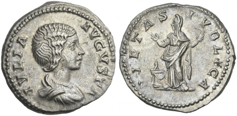 Julia Domna, wife of Septimius Severus. 
Denarius 196-211, AR 18 mm, 3.36 g. IV...