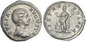 Julia Domna, wife of Septimius Severus. Denarius 196-211.