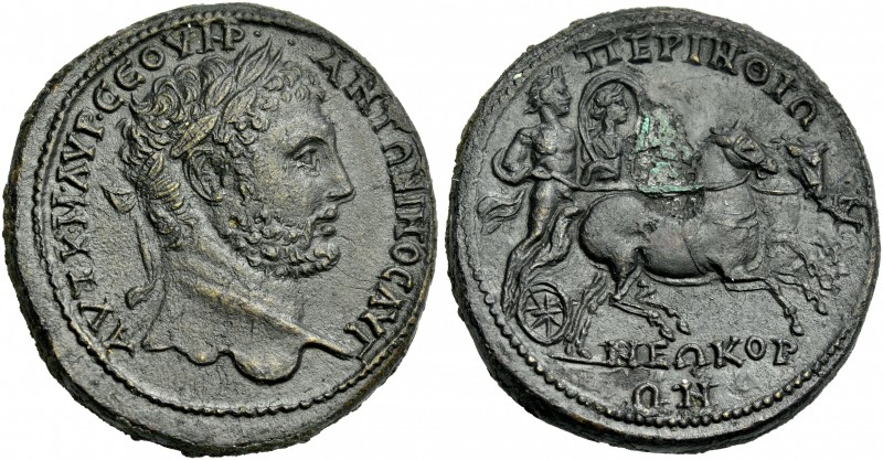 Caracalla augustus, 198 – 217. 
Hexassaron, Perinthus Traciae circa 198-217, Æ ...