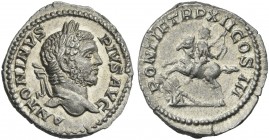 Caracalla augustus. Denarius 209.