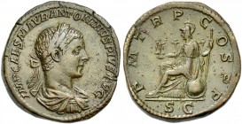 Elagabalus augustus. Sestertius circa 218.