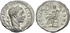 Severus Alexander augustus. Denarius 225.