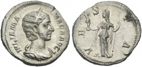 Julia Mamaea, mother of Severus Alexander. Denarius 226.