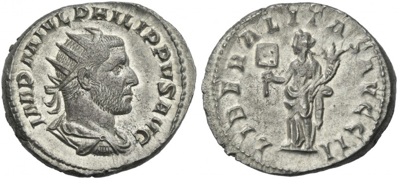 Philip I, 244 – 249. 
Antoninianus 244-247, AR 23 mm, 5.88 g. IMP M IVL PHILIPP...