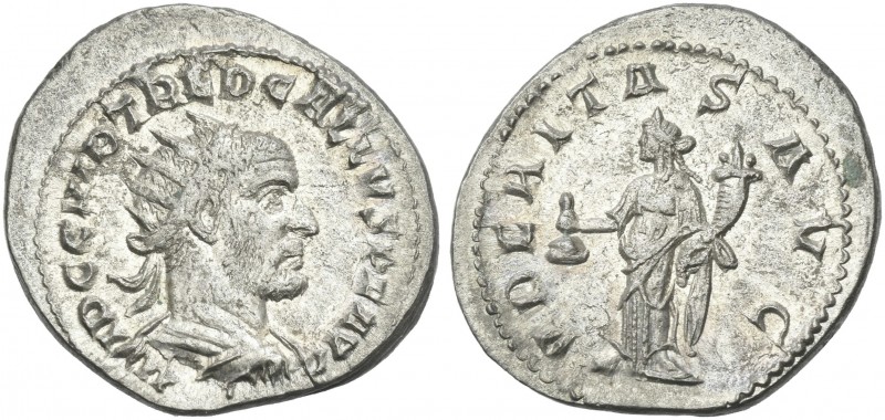 Trebonianus Gallus, 251 – 253. 
Antoninianus, Antiochia 251-253, AR 23 mm, 4.68...