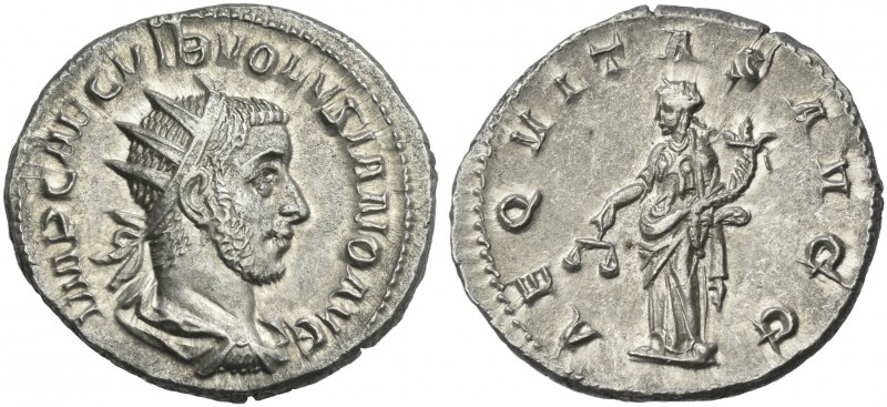 Volusian, 251 – 253. 
Antoninianus 251-253, AR 22 mm, 4.42 g. IMP CAES C VIB VO...