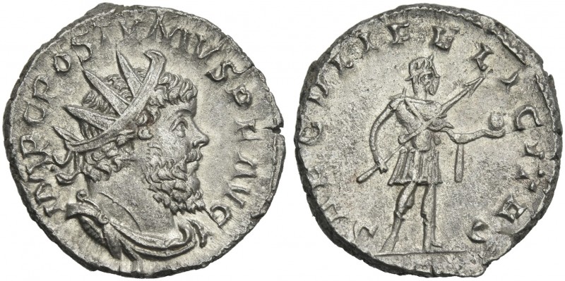 Postumus, 259 – 268. 
Antoninianus, Mint II 266-267, BI 20 mm, 4.19 g. IMP C PO...