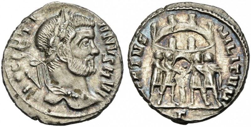 Diocletian, 284 – 305. 
Barbaric imitation, Argenteus circa 295-297, AR 18 mm, ...