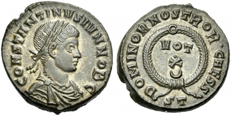 Constantinus II caesar, 316 – 337. 
Æ3, Ticinum 320-321, Æ 18 mm, 3.37 g. CONST...