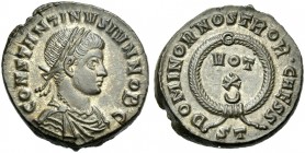 Constantinus II caesar. Æ3, Ticinum 320-321.