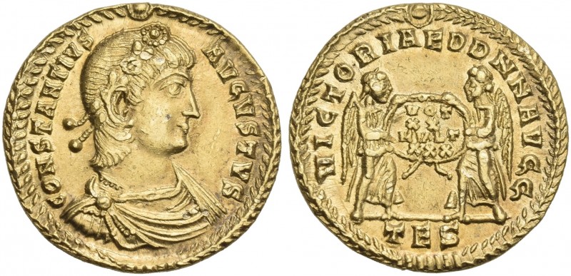 Constantius II augustus, 337 – 361. 
Solidus, Thessalonica 340-350, AV 21 mm, 4...