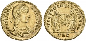 Constantius II augustus. Solidus, Thessalonica 340-350. Very rare.