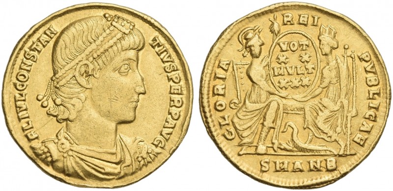 Constantius II augustus, 337 – 361. 
Solidus, Antiochia 347-355, AV 21 mm, 4.28...