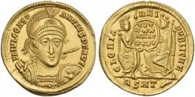 Constantius II augustus. Solidus 355–357. A very rare variety.