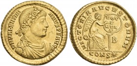 Valentinian I augustus. Solidus, Constantinopolis 367-375. Very rare.
