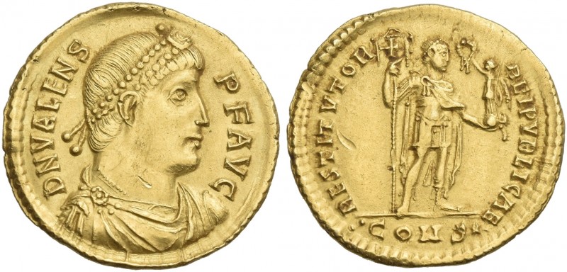 Valens, 364 – 378. 
Solidus, Constantinopolis 364-367, AV 23mm, 4.40 g. D N VAL...