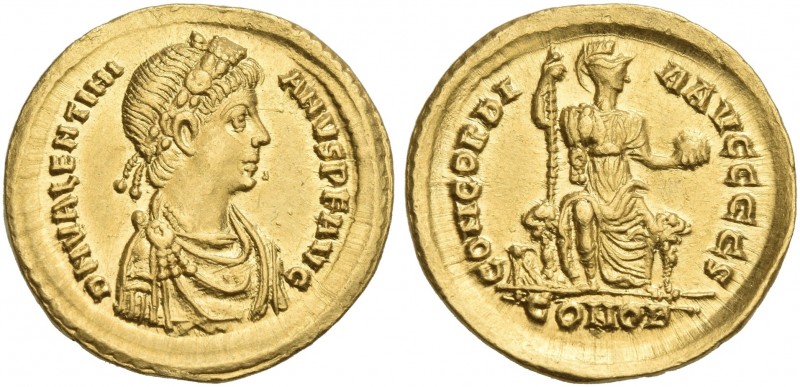Valentinian II, 375 – 392. 
Solidus, Constantinopolis 378-383, AV 20 mm, 4.45 g...