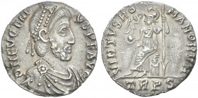 Eugenius augustus. Siliqua, Treveri 392-394. Rare.