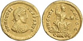 Honorius augustus. Solidus, Thessalonica 393-395.