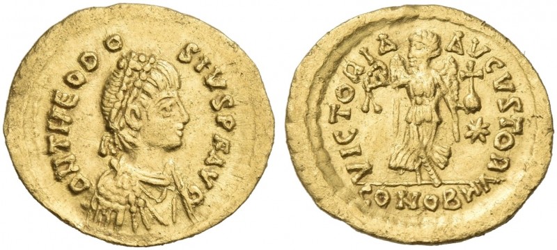 Theodosius II, 402 – 450. 
Tremissis, Constantinopolis circa 403-408, AV 15 mm,...