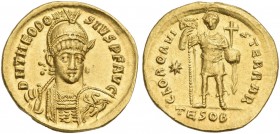 Theodosius II augustus. Solidus, Thessalonica 424-425-430(?).