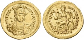 Theodosius II augustus. Solidus, Constantinopolis 430-440.