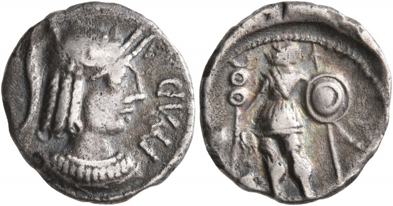 CELTIC, Central Gaul. Arverni. Circa 50-30 BC. Quinarius (Silver, 15 mm, 1.77 g,...
