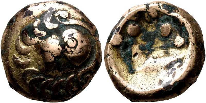 CELTIC, Central Europe. Vindelici. 1st century BC. Stater (Subaeratus, 17 mm, 5....
