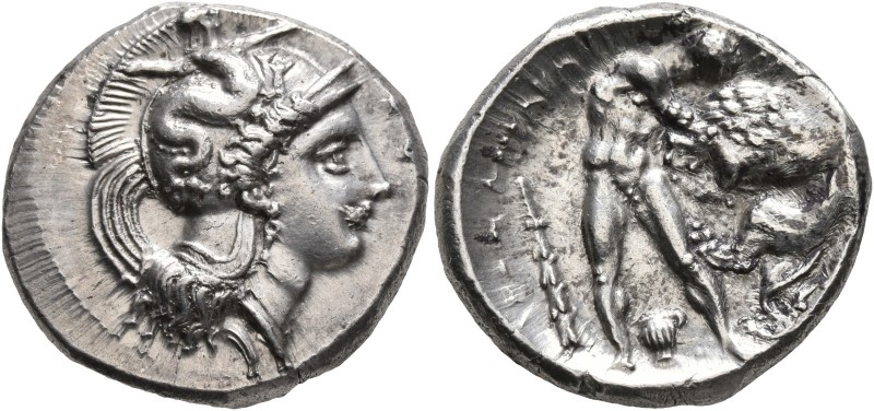 LUCANIA. Herakleia. Circa 390-340 BC. Didrachm or Nomos (Silver, 23 mm, 7.93 g, ...