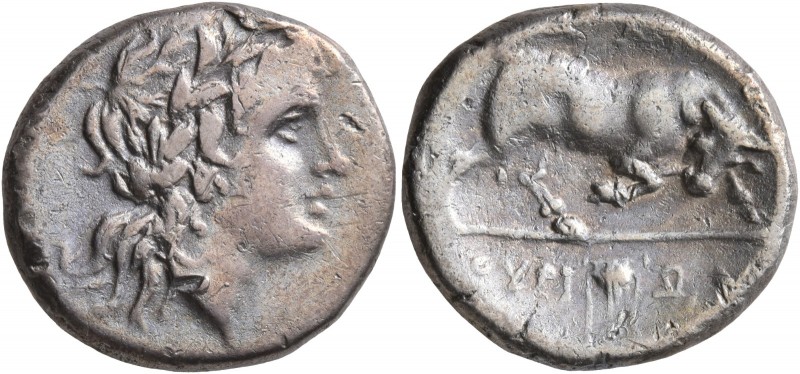 LUCANIA. Thourioi. Circa 280-213 BC. Didrachm or Nomos (Silver, 20 mm, 6.23 g, 2...