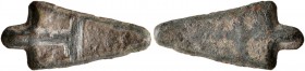 TAURIC CHERSONESOS. Karkinitis. Circa 470-460 BC. AE (Bronze, 18 mm, 0.95 g). Cast arrowhead with T on one side. Anokhin 601. HGC 3, 2116. Rare. Clean...