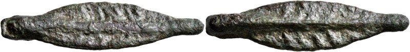 SKYTHIA. Borysthenes. Circa 550-450/25 BC. AE (Bronze, 10x40 mm, 3.86 g). Cast a...
