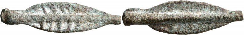 SKYTHIA. Borysthenes. Circa 550-450/25 BC. AE (Bronze, 11x40 mm, 4.57 g). Cast a...