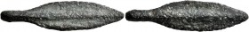 SKYTHIA. Borysthenes. Circa 550-450/25 BC. AE (Bronze, 10x38 mm, 3.16 g). Cast arrowhead with axial spine. Anokhin, Arrowhead, Type III. Rare. Very fi...