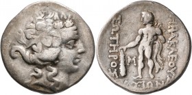 ISLANDS OFF THRACE, Thasos. Circa 148-90/80 BC. Tetradrachm (Silver, 31 mm, 16.63 g, 12 h). Head of youthful Dionysos to right, wearing ivy wreath and...