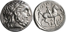 KINGS OF MACEDON. Philip II, 359-336 BC. Tetradrachm (Silver, 25 mm, 14.30 g, 1 h), Amphipolis, struck under Kassander or Antipater, circa 316/5-295/4...