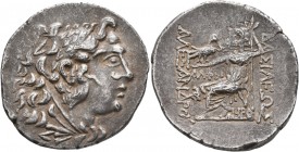 KINGS OF MACEDON. Alexander III ‘the Great’, 336-323 BC. Tetradrachm (Silver, 32 mm, 16.00 g, 12 h), Mesembria. Alphi... and Hero..., magistrates, cir...