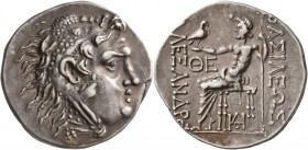 KINGS OF MACEDON. Alexander III ‘the Great’, 336-323 BC. Tetradrachm (Silver, 32 mm, 16.60 g, 1 h), Odessos, circa 90-80. Head of Herakles to right, w...