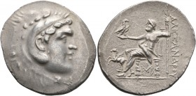 KINGS OF MACEDON. Alexander III ‘the Great’, 336-323 BC. Tetradrachm (Silver, 34 mm, 16.85 g, 12 h), Alabanda, circa 188-173. Head of Herakles to righ...